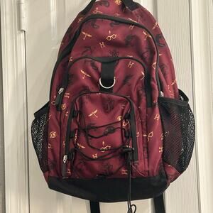 Pottery Barn Teen Harry Potter Burgundy Backpack Wizarding World Bookbag